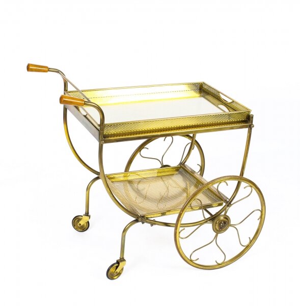 Antique French Modernist Gilded  Drinks Serving Trolley Mid Century | Ref. no. 09451 | Regent Antiques