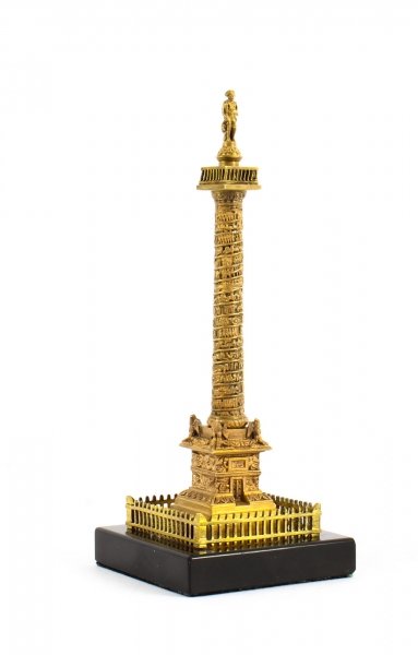 Antique French Grand Tour Miniature Bronze Model of Vendome Column 19thC | Ref. no. 09495 | Regent Antiques
