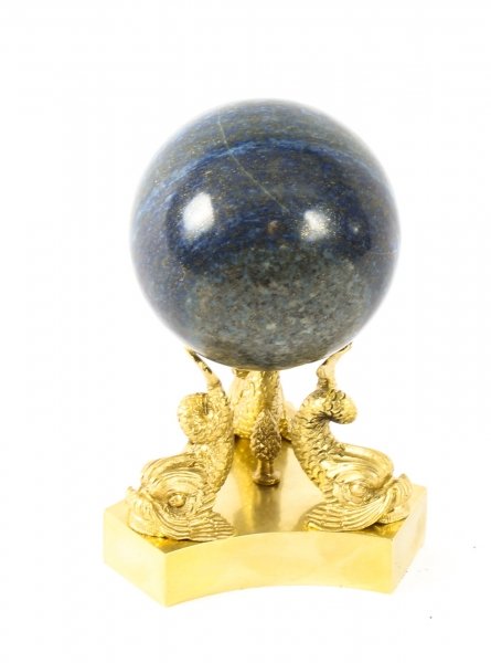 Antique Polished Lapis Lazuli and Ormolu Sphere Circa 1860 19th Century | Ref. no. 09504 | Regent Antiques