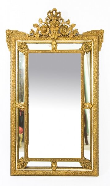 Antique French Giltwood Overmantel Louis Revival  Mirror C1860 19th C  160x103cm | Ref. no. 09507 | Regent Antiques