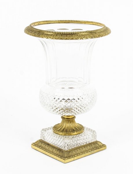 Antique French Cut Crystal Glass & Ormolu Mounted Vase c. 1890 | Ref. no. 09553 | Regent Antiques