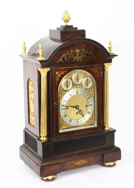 Antique Brass Inlaid Goncalo Alves Musical Boardroom Clock 19th C | Ref. no. 09575 | Regent Antiques