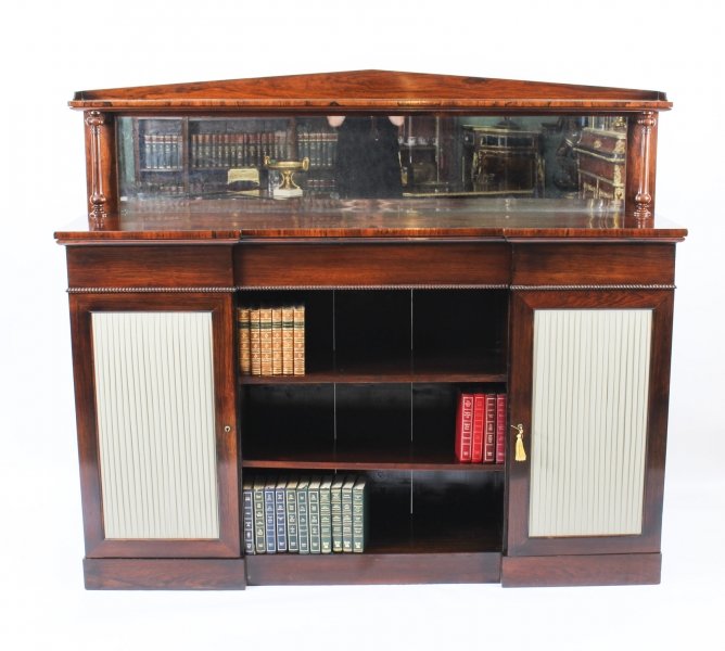Antique William IV Chiffonier Open Bookcase Sideboard  c.1835  19th Century | Ref. no. 09602 | Regent Antiques