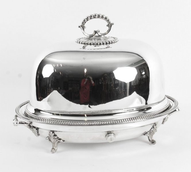 Antique Victorian Silver Plated Oval Venison Tureen & Domed Cover C 1860 19th C | Ref. no. 09634 | Regent Antiques