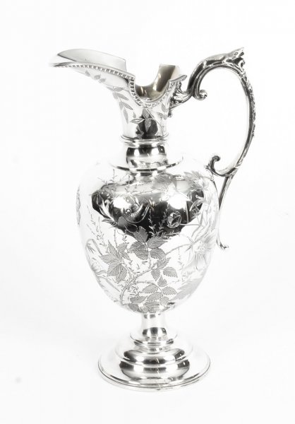 Antique Victorian Silver Plate Claret Jug by Atkin Brothers C 1880 19th Century | Ref. no. 09759 | Regent Antiques