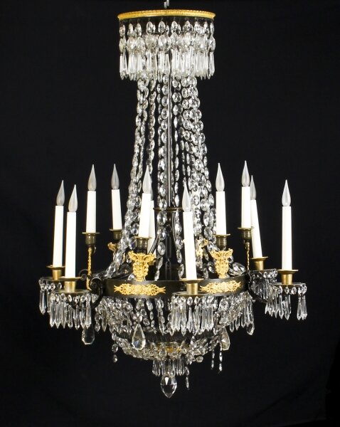 Antique French Empire 12 light Ballroom Chandelier C1850 19th Century | Ref. no. 09780 | Regent Antiques