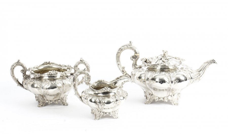 Antique English William IV Silver Tea Set Edward Bernard & Sons London 1833 | Ref. no. 09793 | Regent Antiques