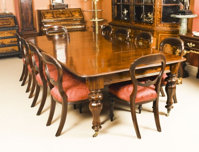 Antique William IV Mahogany Dining Table & set 10 chairs Circa 1830 19th C | Ref. no. 09807a | Regent Antiques