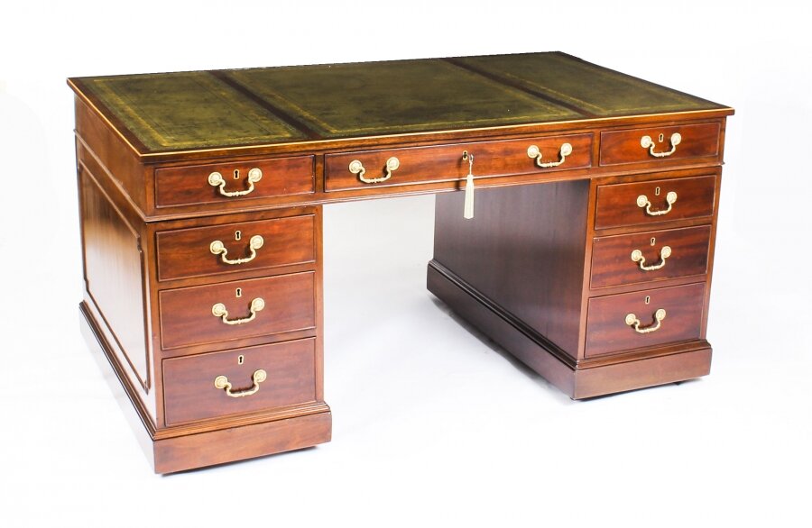 Antique George III Mahogany Pedestal Desk C1820 | Ref. no. 09846 | Regent Antiques