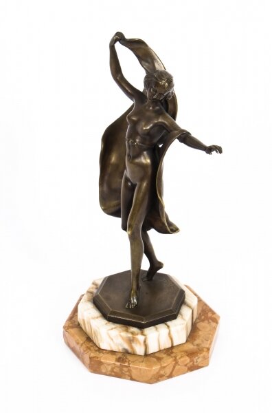Antique Viennese Art Deco Bronze of Female Dancer by Bruno Zach c 1920 20th C | Ref. no. 09858 | Regent Antiques