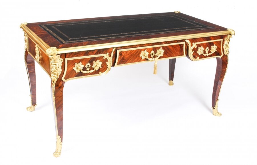 Antique French Louis Revival Kingwood & Ormolu Bureau Plat Desk 19th C | Ref. no. 09867 | Regent Antiques