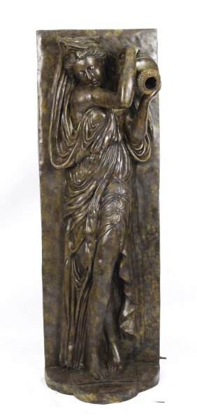 Vintage Large Bronze Statue Fountain of Classical Lady with Amphora Late 20th C | Ref. no. 09878b | Regent Antiques