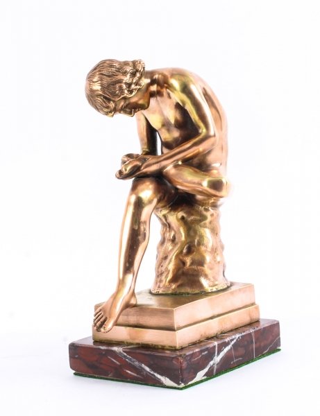 Antique Rose Gold Patinated Bronze Figure of Boy with Thorn Spinario 19th C | Ref. no. 09888 | Regent Antiques