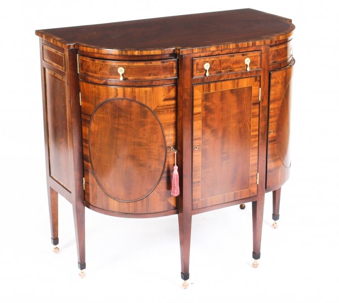 Antique Victorian Half Moon Mahogany Bow Front Cabinet c.1880 | Ref. no. 09890 | Regent Antiques