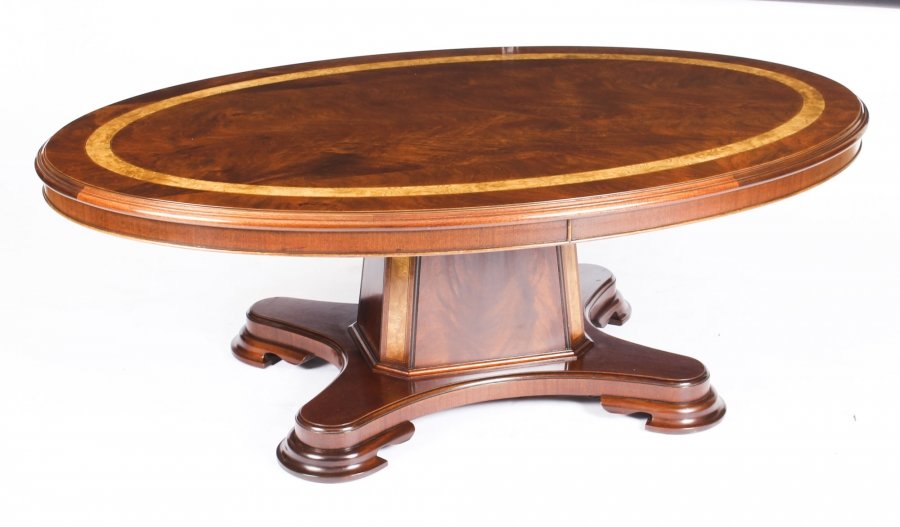 Vintage Flame Mahogany Oval Coffee Table by Charles Barr  20th C | Ref. no. 09917 | Regent Antiques