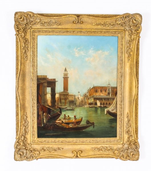 Antique Oil Painting The Doge\'s Palace Alfred Pollentine  19th C 72x51cm | Ref. no. 09969 | Regent Antiques