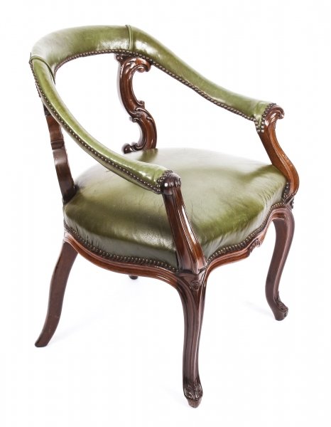 Antique Victorian Mahogany Library Chair Armchair C1860 19th Century | Ref. no. 09978 | Regent Antiques