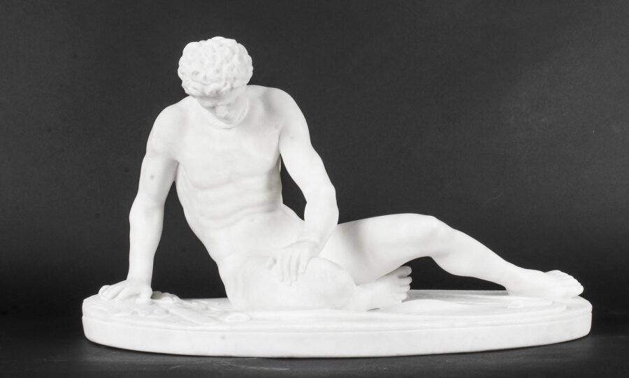 Antique Italian Grand Tour Alabaster Sculpture of The Dying Gaul Ca 1860 19th C | Ref. no. 09984 | Regent Antiques