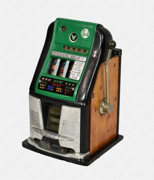 Vintage \' Silver Belle \' One Armed Bandit fruit machine 1950s | Ref. no. 09989 | Regent Antiques