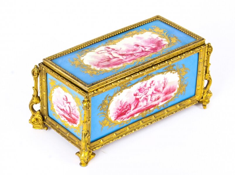 Antique French Sevres Porcelain and Ormolu Jewellery Casket C1870 19th C | Ref. no. 09994 | Regent Antiques