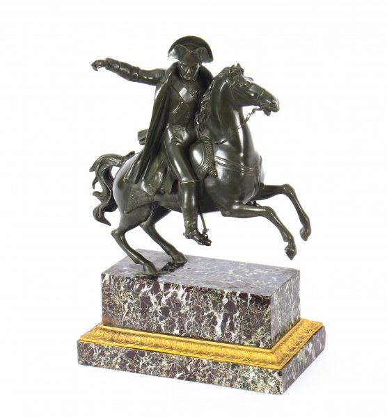 Antique Patinated Bronze Equestrian Statue of Napoleon Bonaparte Ca 1870 19th C | Ref. no. A1027 | Regent Antiques
