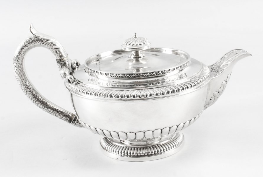 Antique Rare Georgian Sterling Silver Teapot by Paul Storr 1810 19th Century | Ref. no. A1072 | Regent Antiques