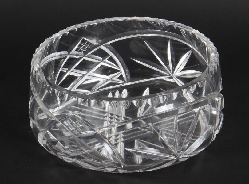 Vintage Cut Glass Crystal Bowl 20th C | Ref. no. A1107 | Regent Antiques