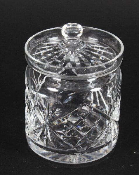 Vintage Cut Glass Crystal Lidded Jar Mid 20th Cent | Ref. no. A1124 | Regent Antiques