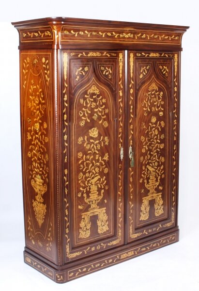 Antique Dutch Mahogany & Marquetry Wardrobe C1840 19th C | Ref. no. A1188 | Regent Antiques