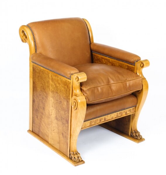 Antique Biedermeier Birch & Burr Walnut Armchair Circa  19th Century | Ref. no. A1192 | Regent Antiques