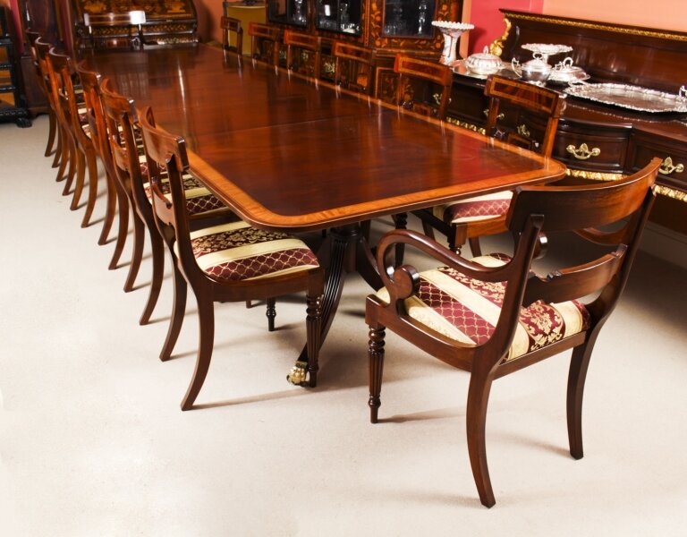 Antique 14ft  Regency Metamorphic  Dining Table 19th C & 14 chairs | Ref. no. A1271b | Regent Antiques