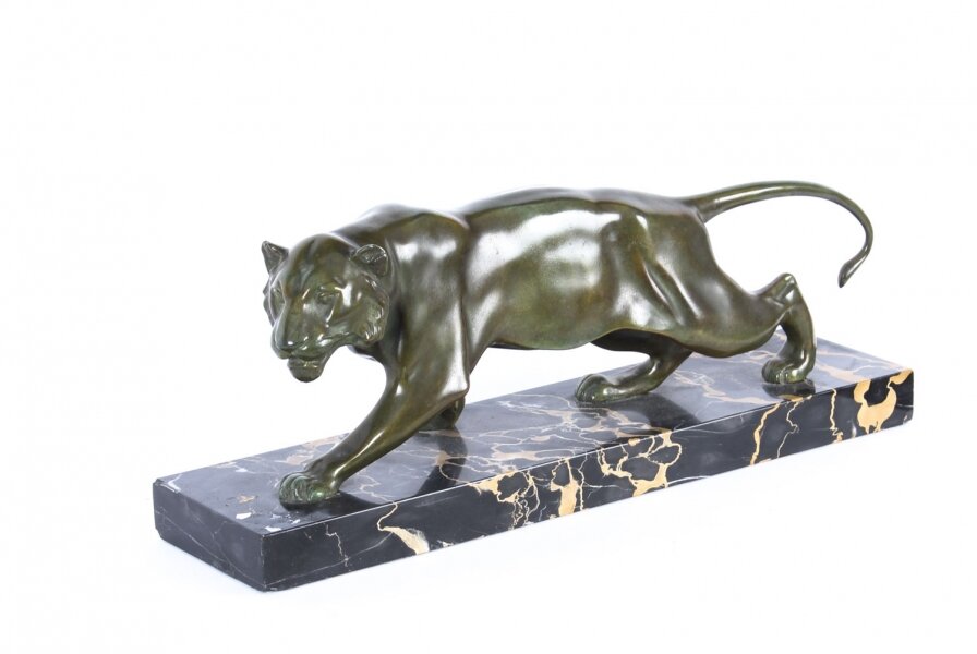 Antique Patinated Bronze Prowling Lioness by Biagini Circa 1920 | Ref. no. A1279 | Regent Antiques
