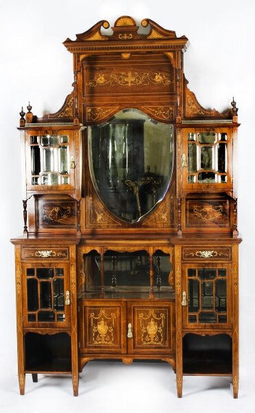 Antique Victorian Goncalo Alves Inlaid Side Cabinet c.1890 19th C | Ref. no. A1318 | Regent Antiques