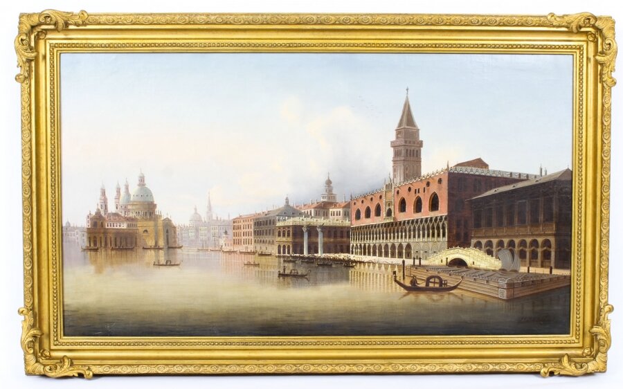Antique Oil Painting Riva degli Schiavoni Venice Vavrinec Zabehlicky 19th C | Ref. no. A1337 | Regent Antiques
