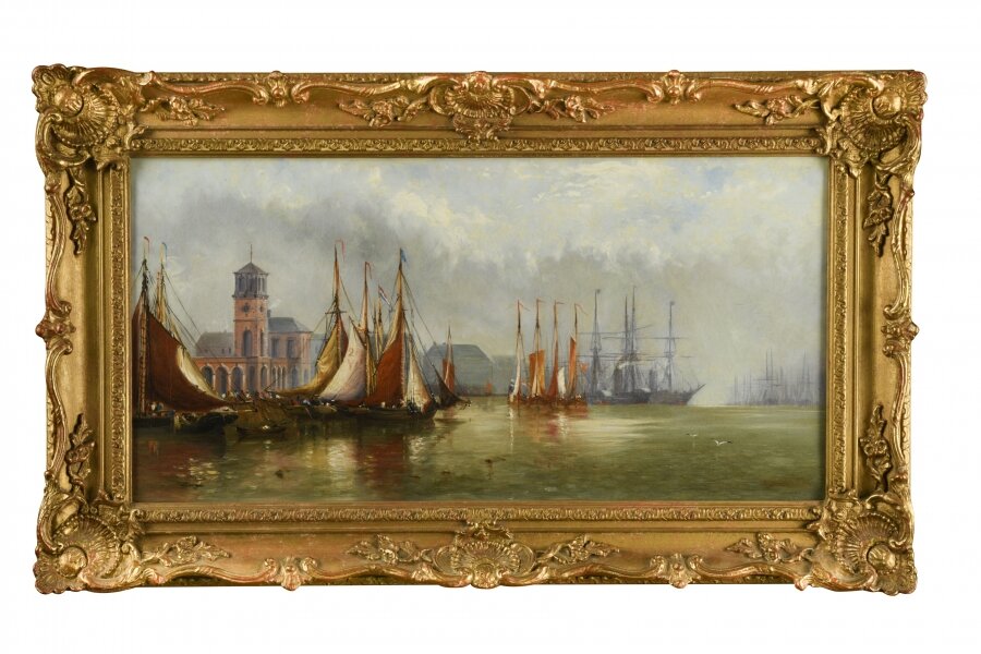 Antique Oil on Canvas Seascape Painting Gustave De Bréanski   19th Century | Ref. no. A1340 | Regent Antiques