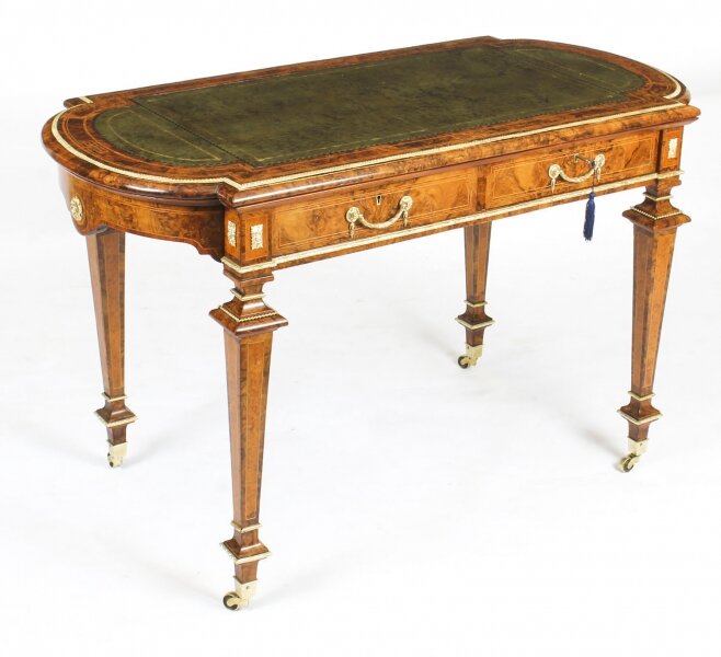 Antique Burr Walnut Writing Table Desk  Holland & Sons 19th C | Ref. no. A1356 | Regent Antiques