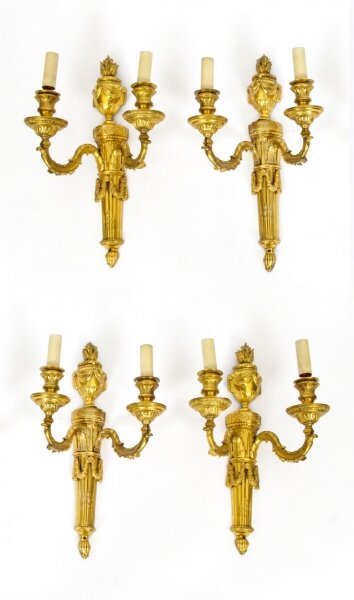 Antique Set 4  Adam Revival Omolu Twin Branch Wall Lights C1850 19th C | Ref. no. A1402 | Regent Antiques