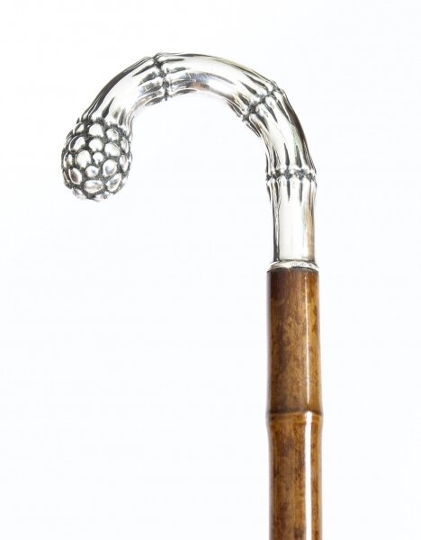 Antique German Walking Stick Cane with Sterling Silver Handle19th Century | Ref. no. A1430 | Regent Antiques