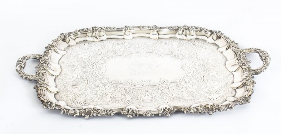 Antique George III Old Sheffield Silver Plated Tray C 1830 | Ref. no. A1529 | Regent Antiques