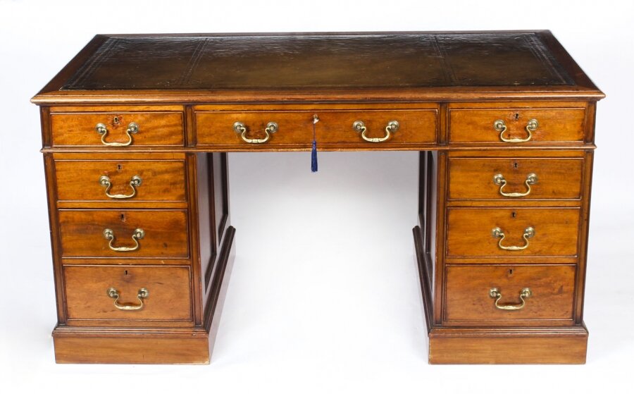 Antique Victorian Mahogany Partners Pedestal Desk  19th C | Ref. no. A1545 | Regent Antiques