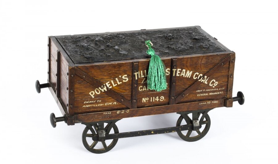 Antique  Coal Wagon Oak  Humidor  Railway Interest 19th Century | Ref. no. A1576 | Regent Antiques