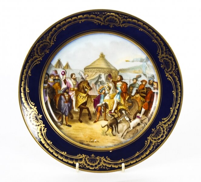 Antique French Sevres Porcelain Cabinet Plate "Camp du Rap"  19th Century | Ref. no. A1628 | Regent Antiques