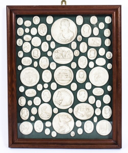 Vintage Arrangement 90 Grand Tour Historical Intaglios Framed 20th C | Ref. no. A1665 | Regent Antiques