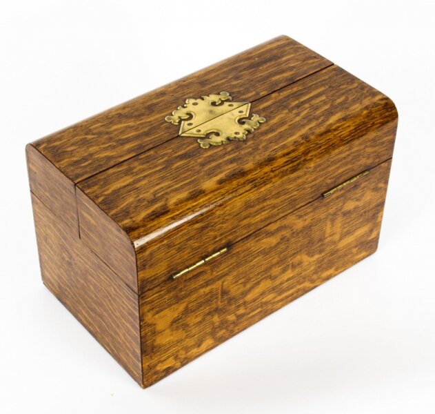 Antique Victorian Oak Cigar Humidor Casket By H. Greaves 19th Century | Ref. no. A1688 | Regent Antiques