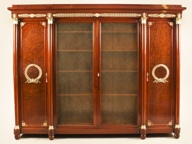 Antique French Empire 4 door Mahogany Bookcase c.1880 19th C | Ref. no. A1721a | Regent Antiques