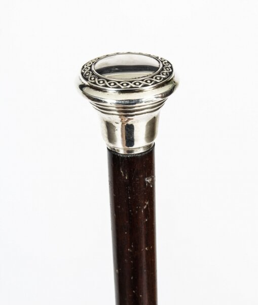 Antique Edwardian Sterling Silver & Malacca Walking Stick 925 Cane C1910 | Ref. no. A1765c | Regent Antiques