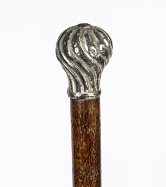 Antique Ladies Silver Plated Malacca Walking Stick Cane 19th Century | Ref. no. A1766b | Regent Antiques