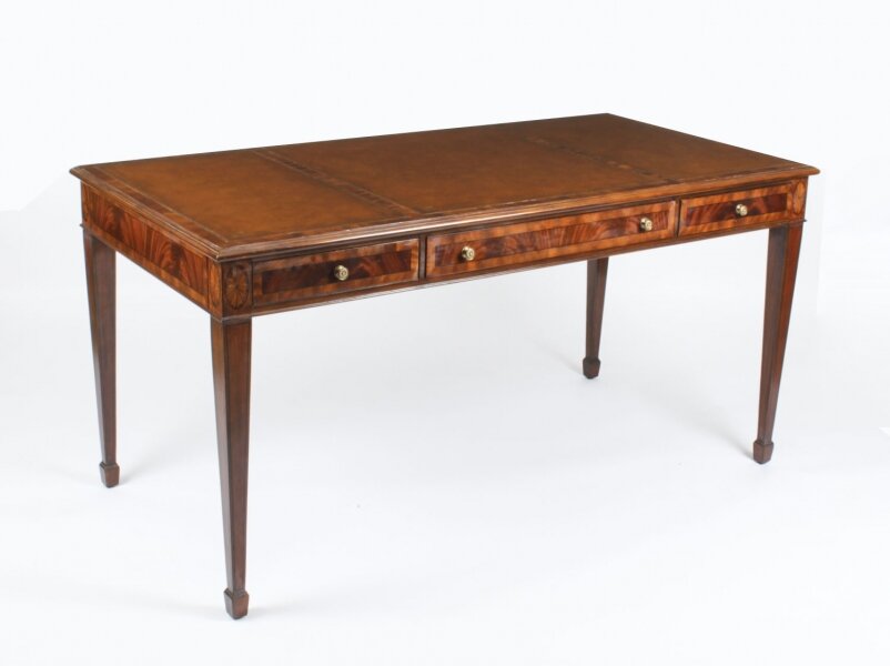 Vintage Mahogany Inlaid  Partners Writing Table Desk 20th Century | Ref. no. A1809a | Regent Antiques