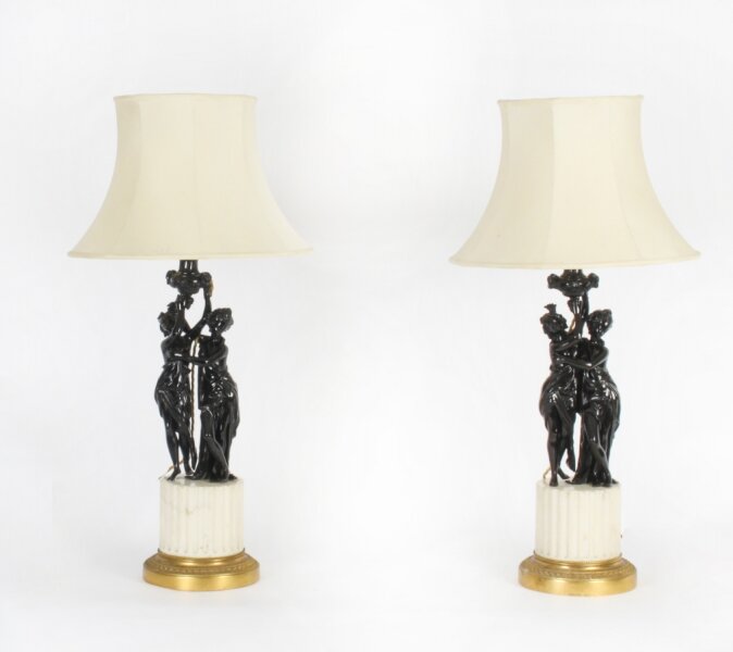 Antique french sales table lamps