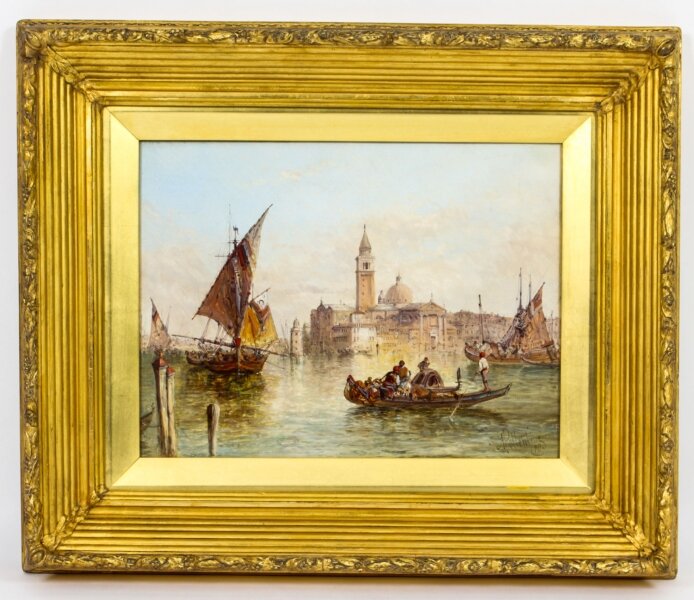 Antique Oil Painting Grand Canal Venice Alfred Pollentine  19th C | Ref. no. A1868a | Regent Antiques